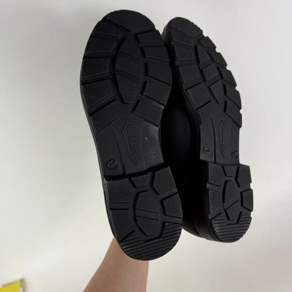 Blundstone 2105 Chelsea Boots Mens 12 Black Leather Round Toe Pull On Ankle - Picture 8 of 10